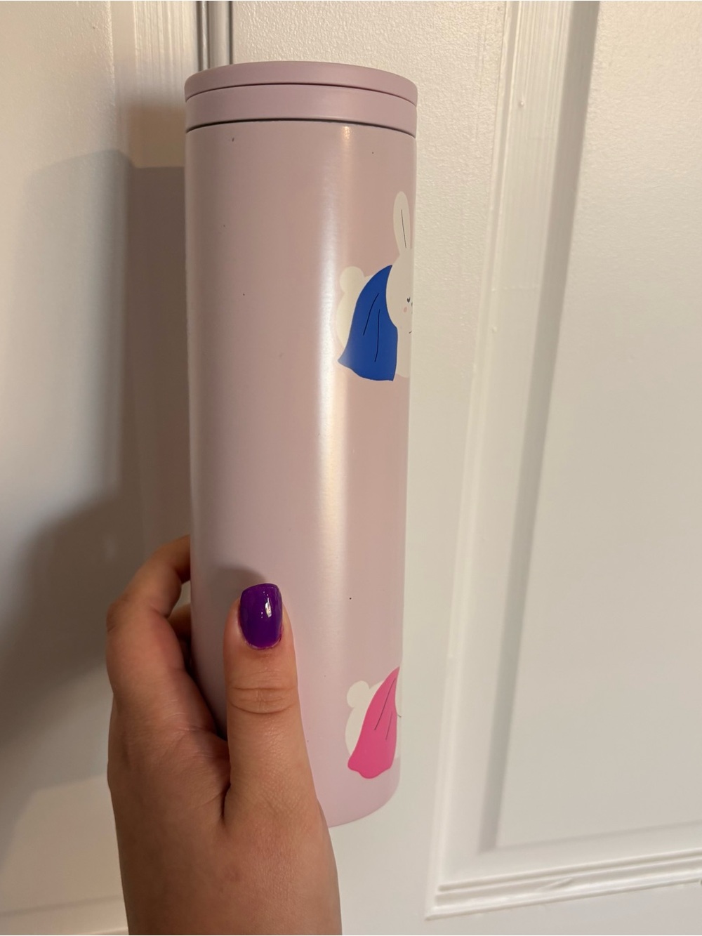 Starbucks Year of the Rabbit 16 oz stainless steel tumbler Rabbit in Blanket - Picture 2 of 9